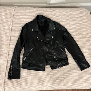 Elodie Black Leather Jacket